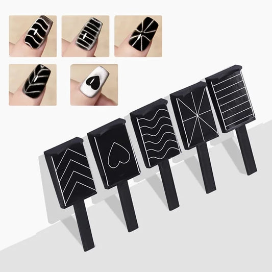 5-Piece Cat Eye Magnetic Rod Nail Art Tools Set