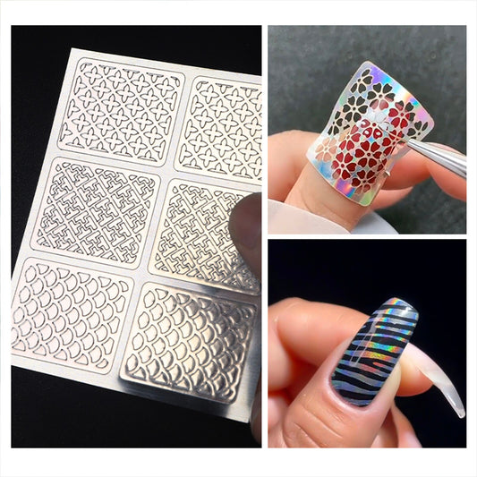中空ネイルステッカーテンプレートデコレーションネイルアートマニキュアツール