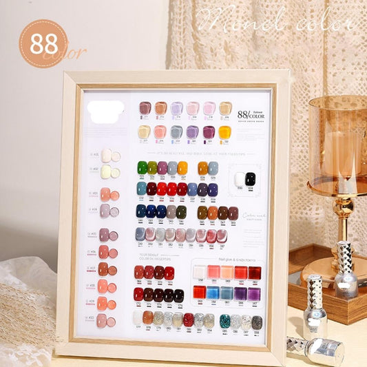 15ml 48色ネイルジェルポリッシュ明るいUVカラー