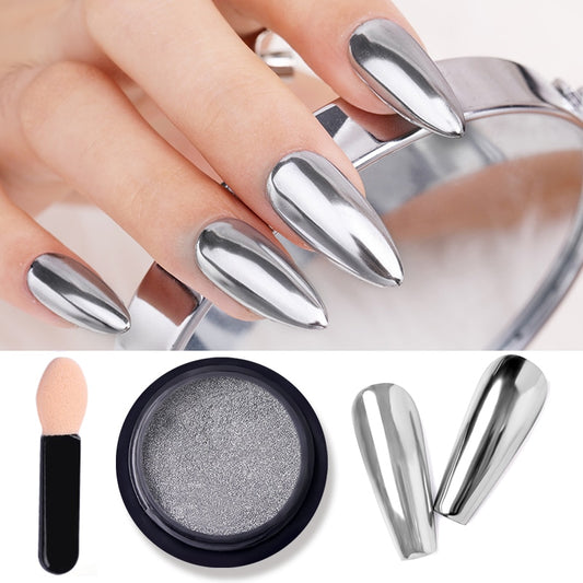 Nail Mirror Glitter Powder Metallic Colorful Dust