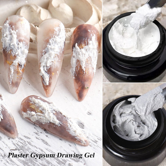 3D Acrylic Engraved Drawing Nail Gel Gypsum Glue