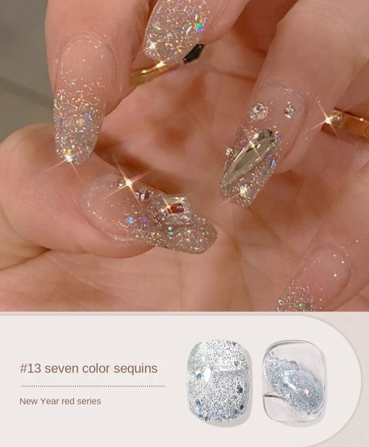 15ml Nail Polish New Year Red 16 Colors UV Gel