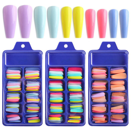 偽の棺の形をした爪均一な色光沢のある、