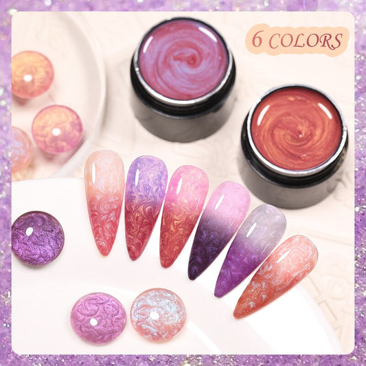 Shell Thread Nail Polish Temperature Color Changing Gel