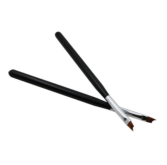 ネイルペン ハーフペン フレンチペン ブラック 斜めブラシ