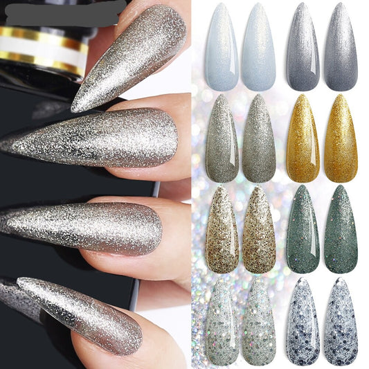 Rainbow Ultra Shiny Glitter Gel Nail Polish