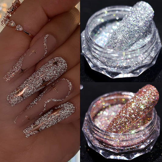 Reflective Nail Crystal Diamond Drill DIY Nail Decorations
