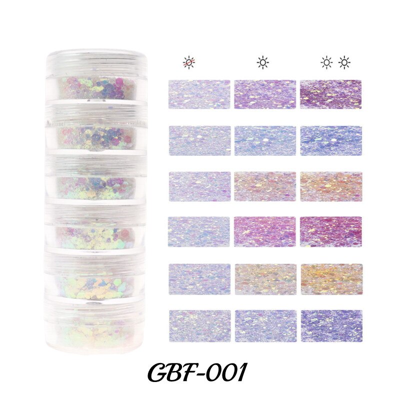 光沢のあるキャンディセーター効果のネイルグリッターキラキラシュガーパウダー