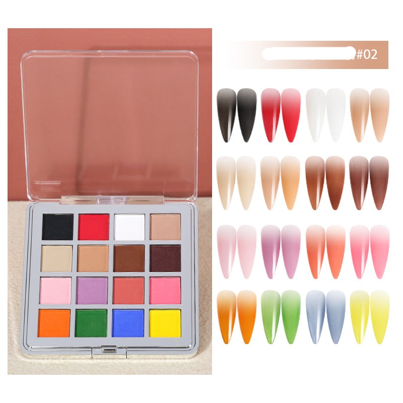 マジックグラデュアルピンクオーロラパウダープレートネイル用