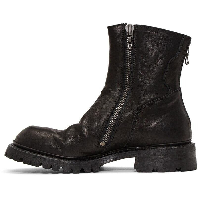 New Arrival Double Zip Motorcycle Boots Men