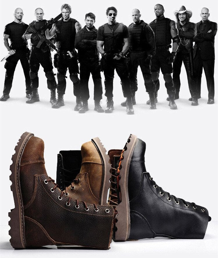 Soldiers Ridding Boots Man Winter Snow Boots