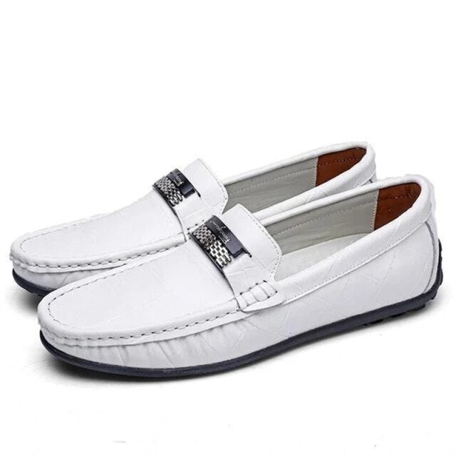 Genuine For Driving Shoes Men Casual Leather