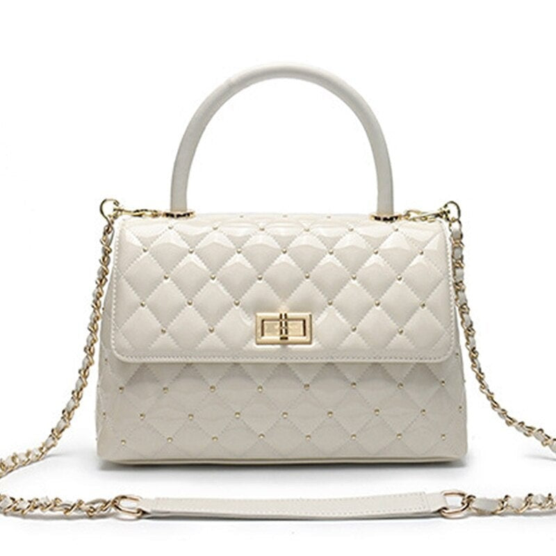 Real Cowhide Leather luxury handbags women