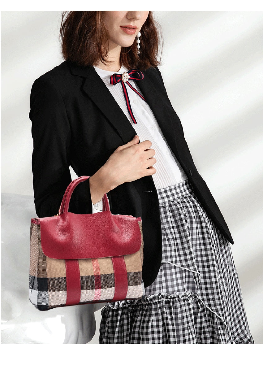 High Quality Tote Leather handbag female