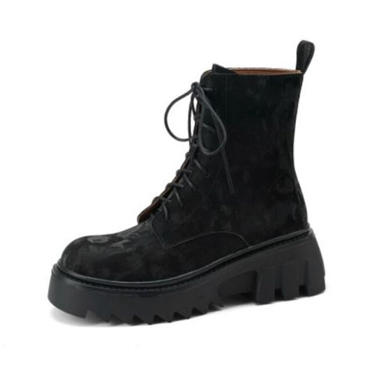 Genuine Leather Women Ankle Boots