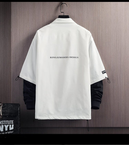 Mens Hoodies 2022 Spring Patchwork Sweatshirt