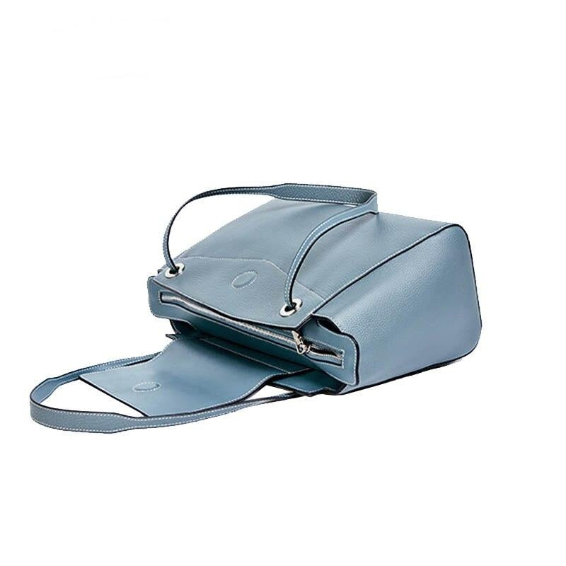 women designer Genuine Leather bag cowhide