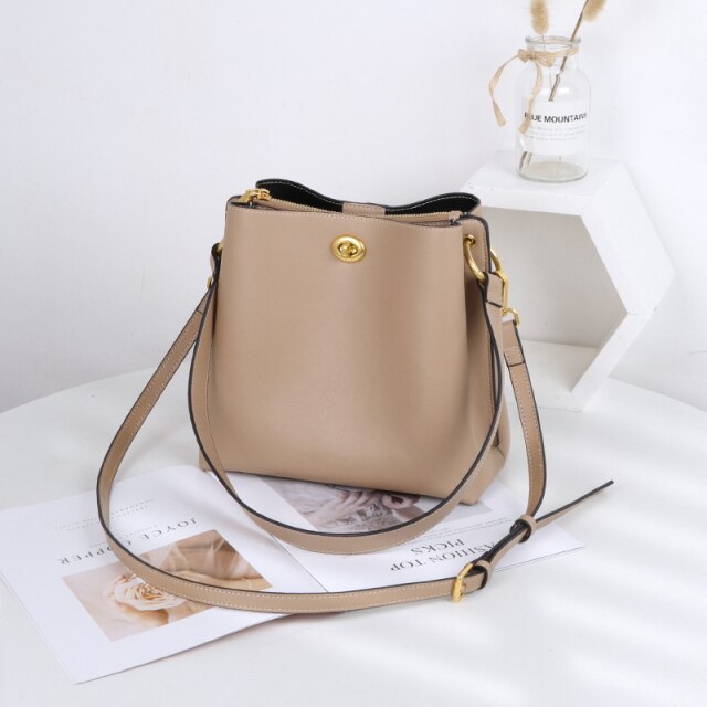 Women Leather Handbags Cowhide High Quality