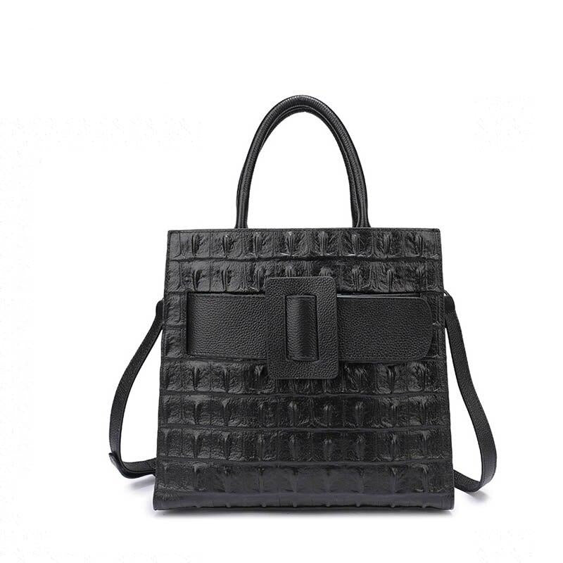 Genuine Leather Women Handbag Big Crossbody Bag