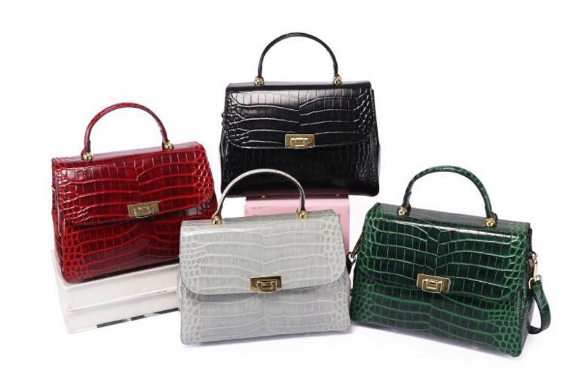 real cowhide leather shouler bag women