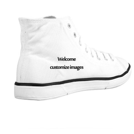 Customized 3D Casual Women Canvas Flat Shoes