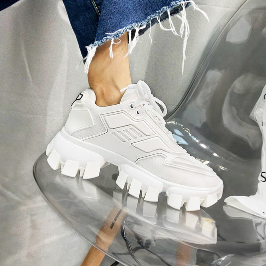 Thick Sole Platform Shoes Women Flat Sneakers