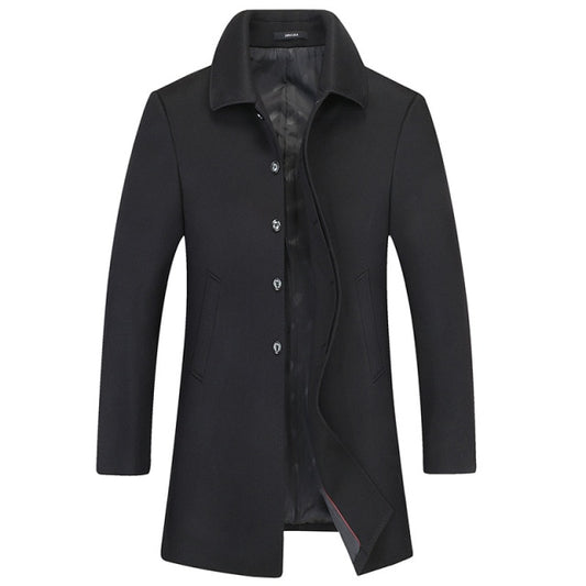 High Quality Men Long Windbreaker Coat