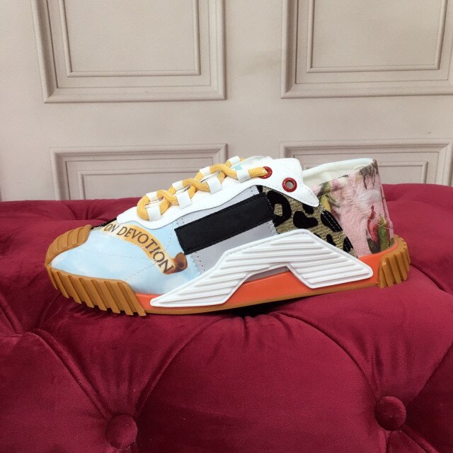 Ladies Printed Casual Shoes Round Toe Flat