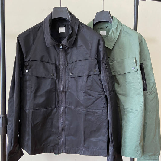 multi-pocket 100% cotton men's casual jacket