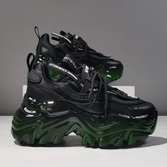 Women Sneakers Genuine Leather Crystal