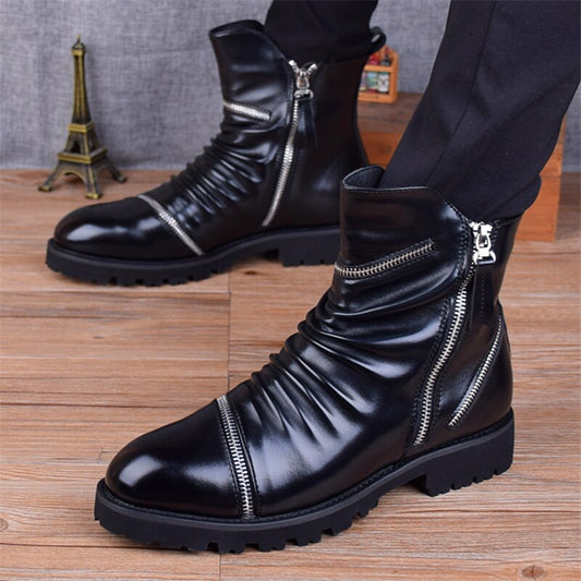 Motocycle Boots Fashion Warm Ankle Men Boots