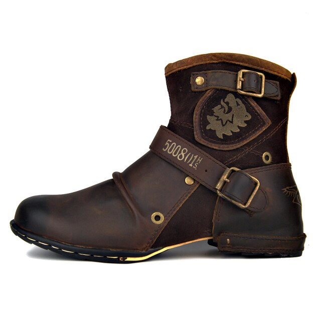 Motorcycle Riding Genuine Leather England Boot