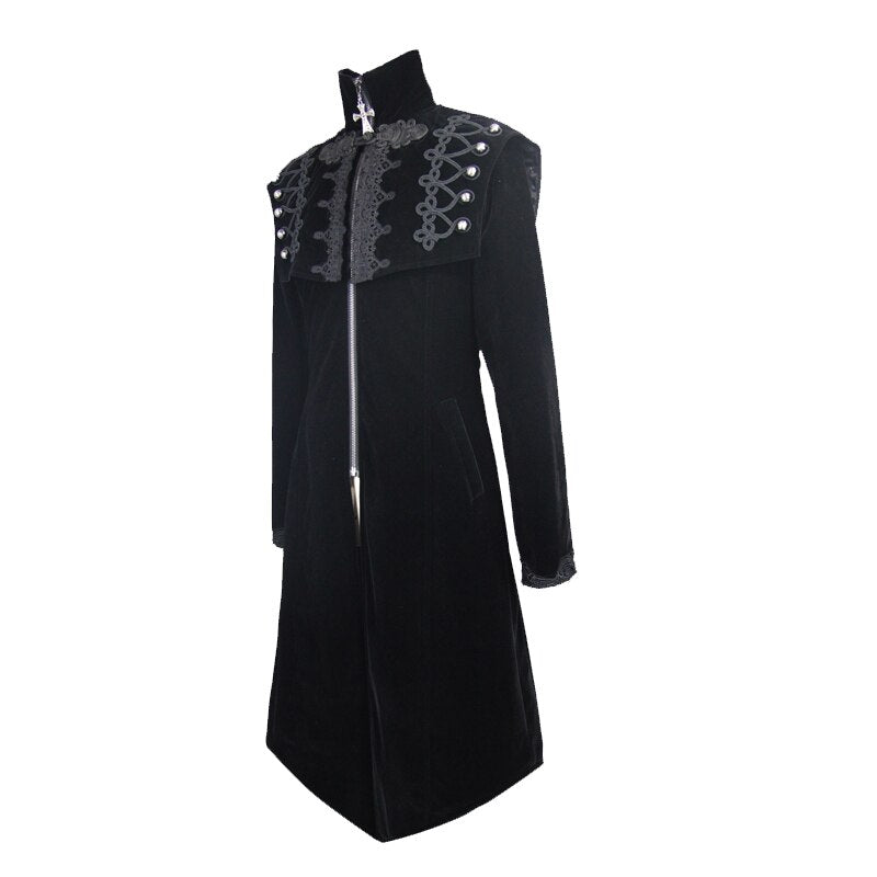Devil Fashion Gothic Coat Mens Long Punk Jacket