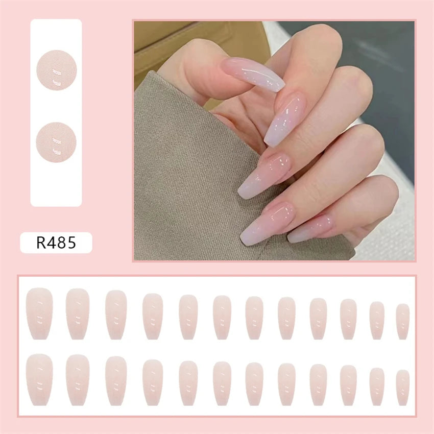 24PC Pure Elegance Single-Tone Press-On Nails