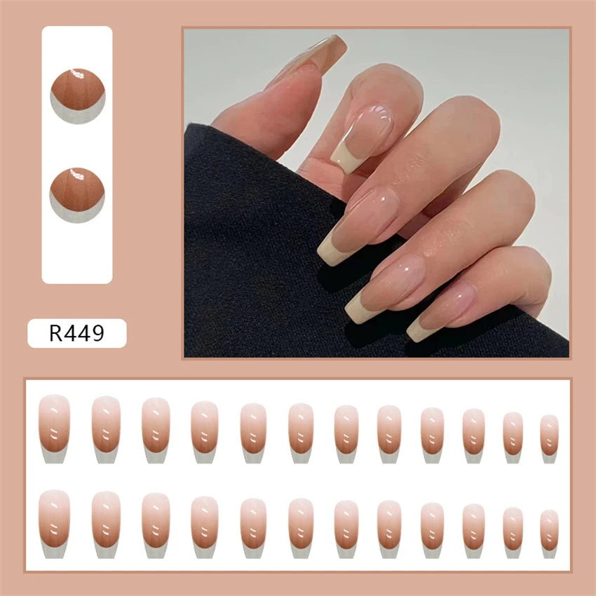 24PC Pure Elegance Single-Tone Press-On Nails