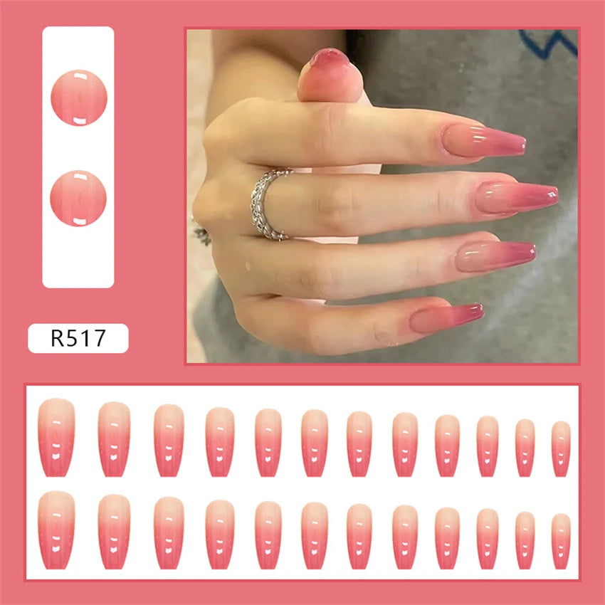 24PC Pure Elegance Single-Tone Press-On Nails