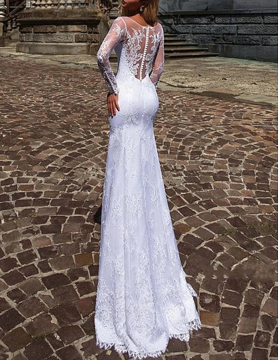 Mermaid Bridal Gown with Detachable Organza Skirt