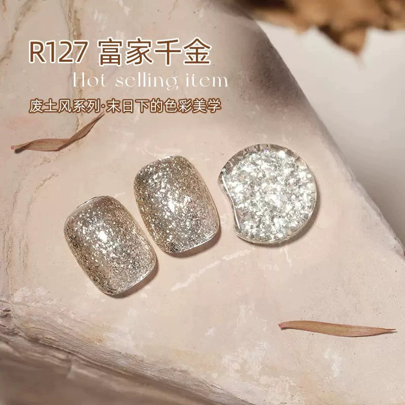 Nail Art  Cat's Eye Nail Oil Glue New Autumn and Winter Merad Brown Coffee Nail