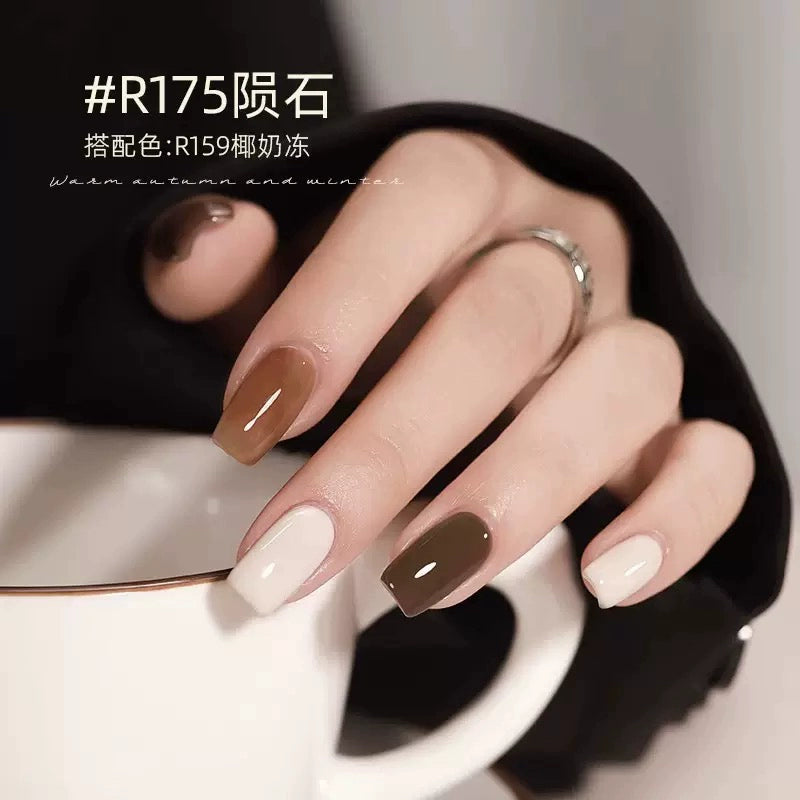 Nail Art  Cat's Eye Nail Oil Glue New Autumn and Winter Merad Brown Coffee Nail