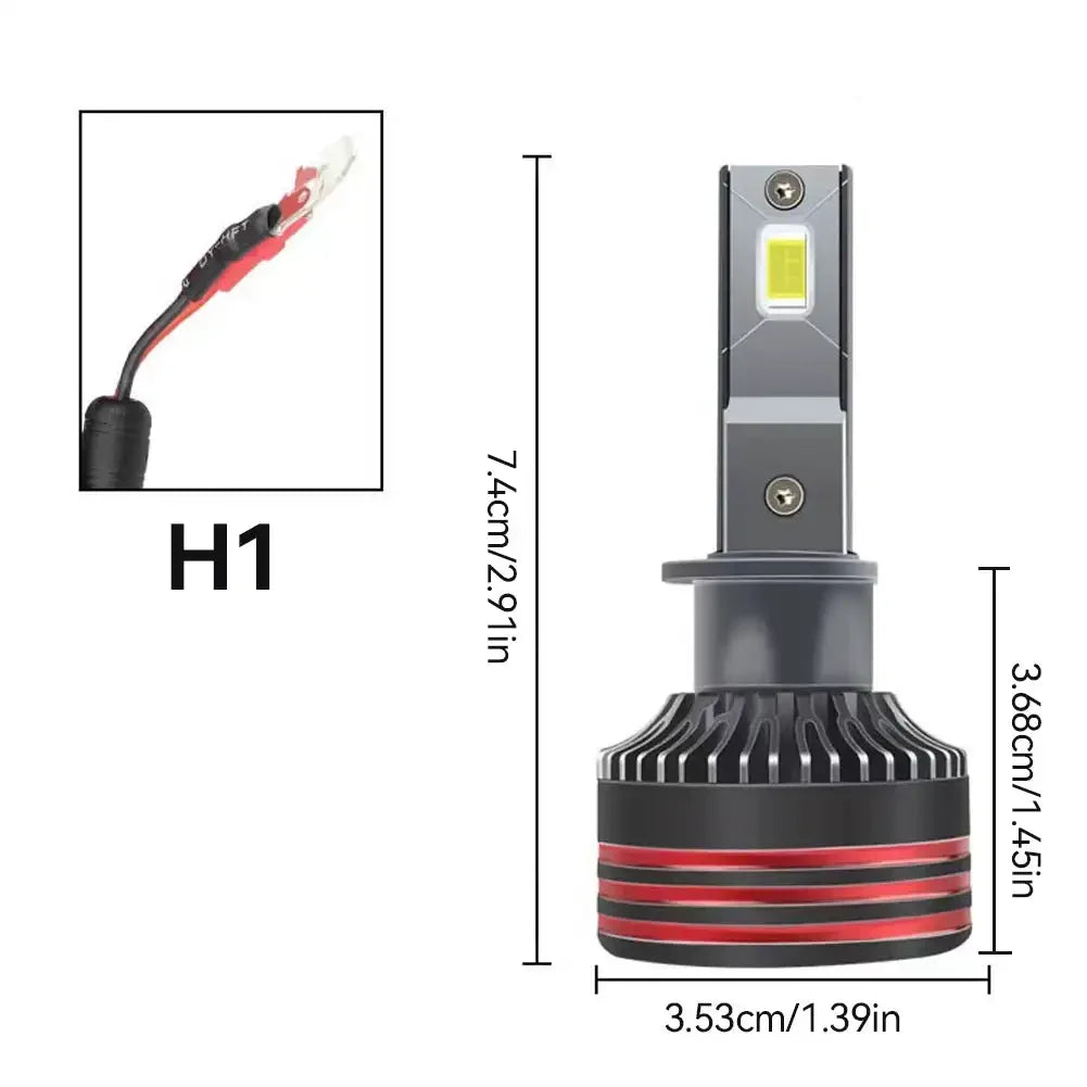 M8pro H11 Canbus Bulbs 9005/HB3 9006/HB4 H1 H4 H7 Headlight for cars