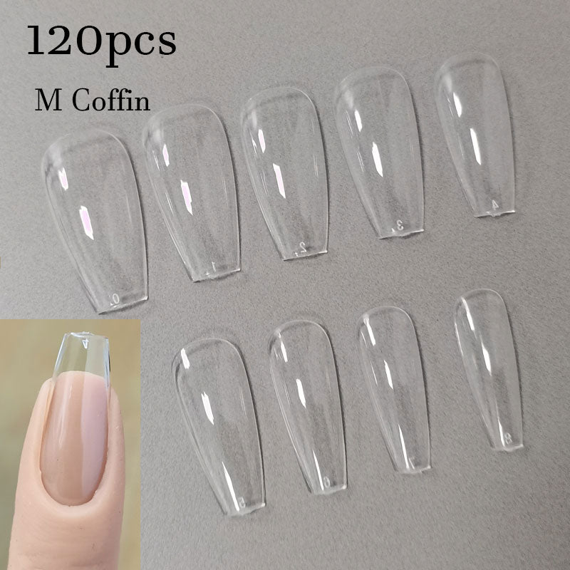 120Pcs False Nails Tips Frosted Fake Nails