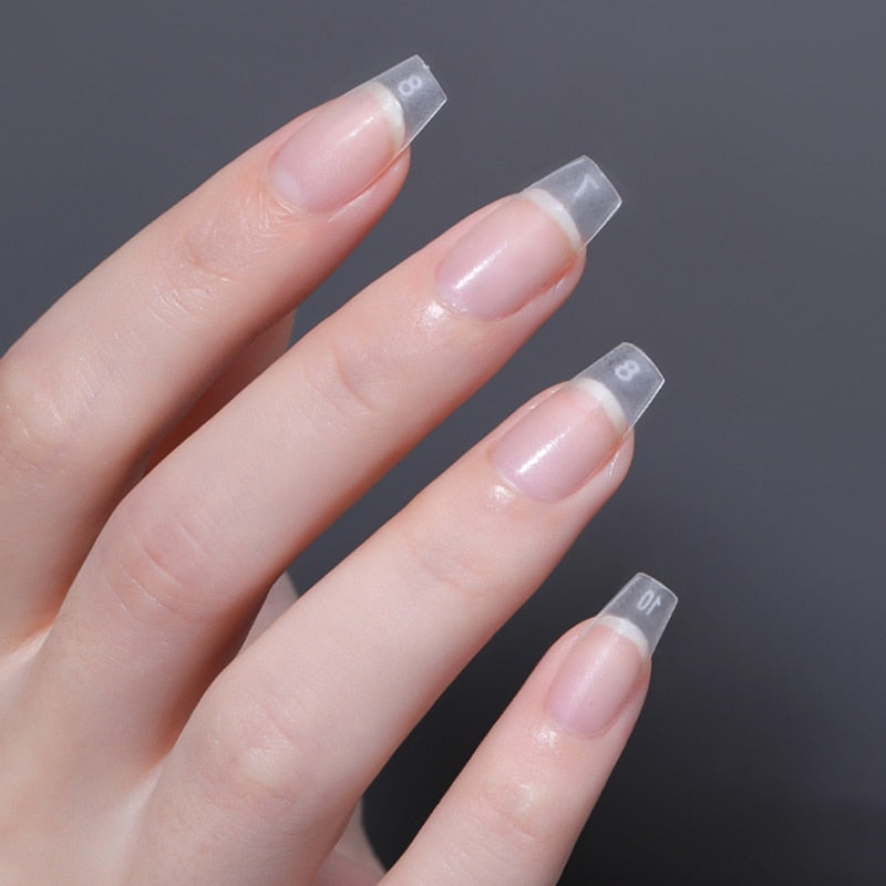 120Pcs False Nails Tips Frosted Fake Nails