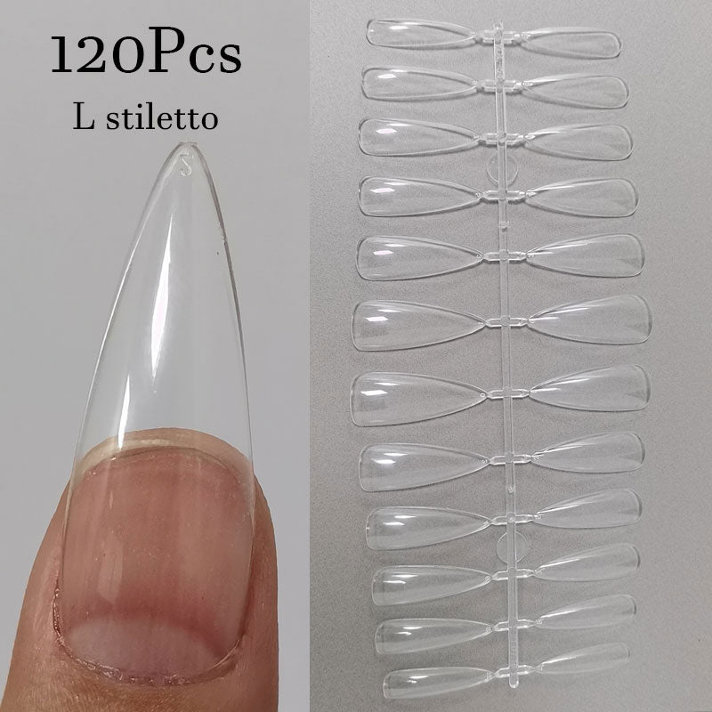 120Pcs False Nails Tips Frosted Fake Nails