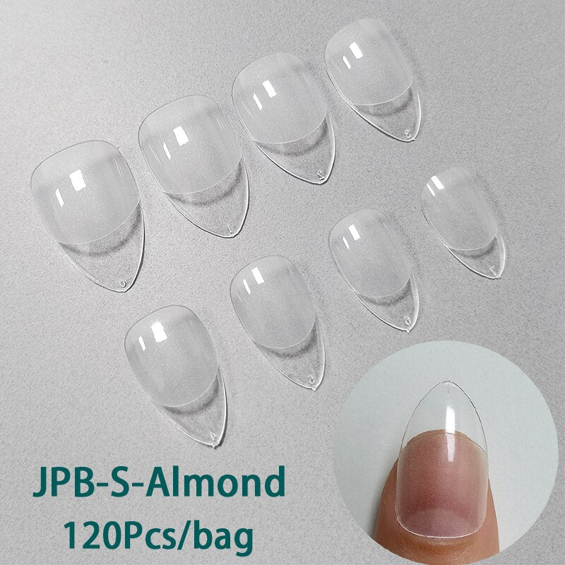 120Pcs False Nails Tips Frosted Fake Nails