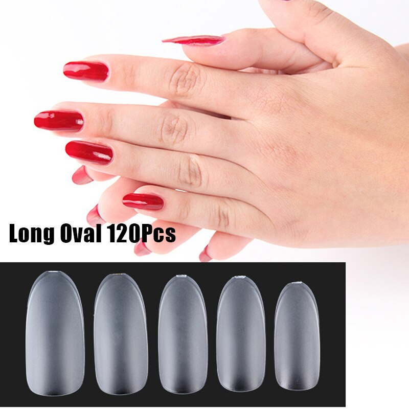 120Pcs False Nails Tips Frosted Fake Nails