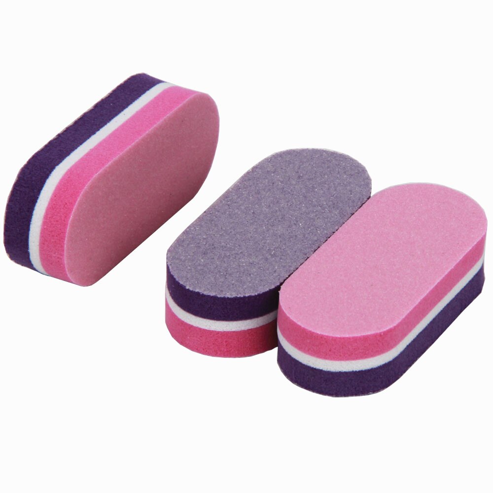 200pcs Mini Nail Sponge Nail File Buffer Block Buffing Sanding