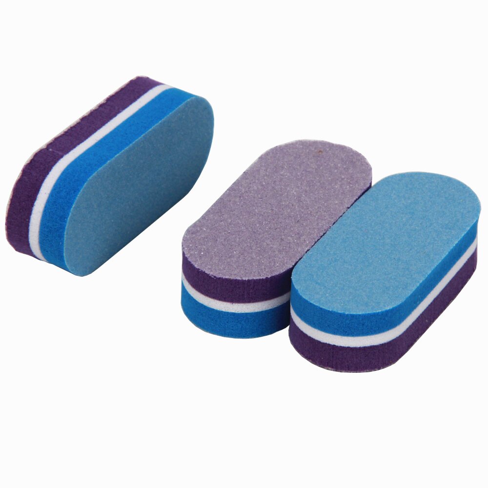 200pcs Mini Nail Sponge Nail File Buffer Block Buffing Sanding