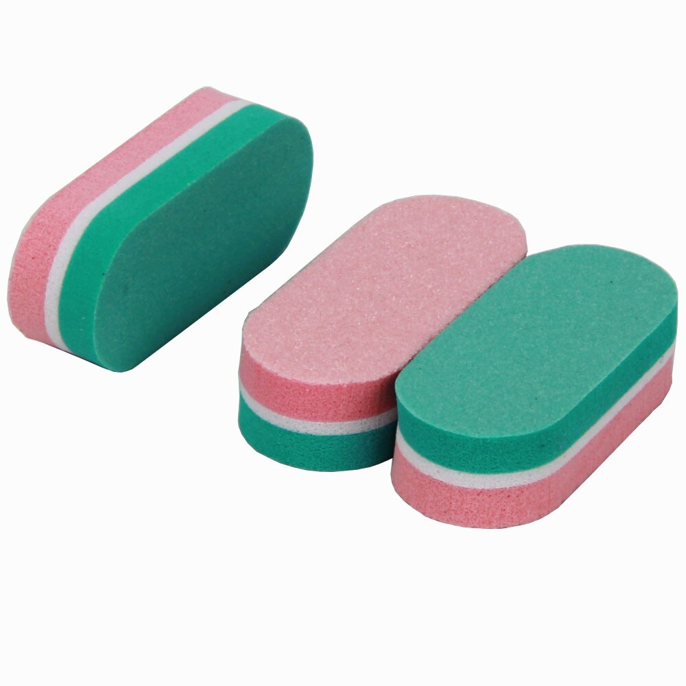 200pcs Mini Nail Sponge Nail File Buffer Block Buffing Sanding