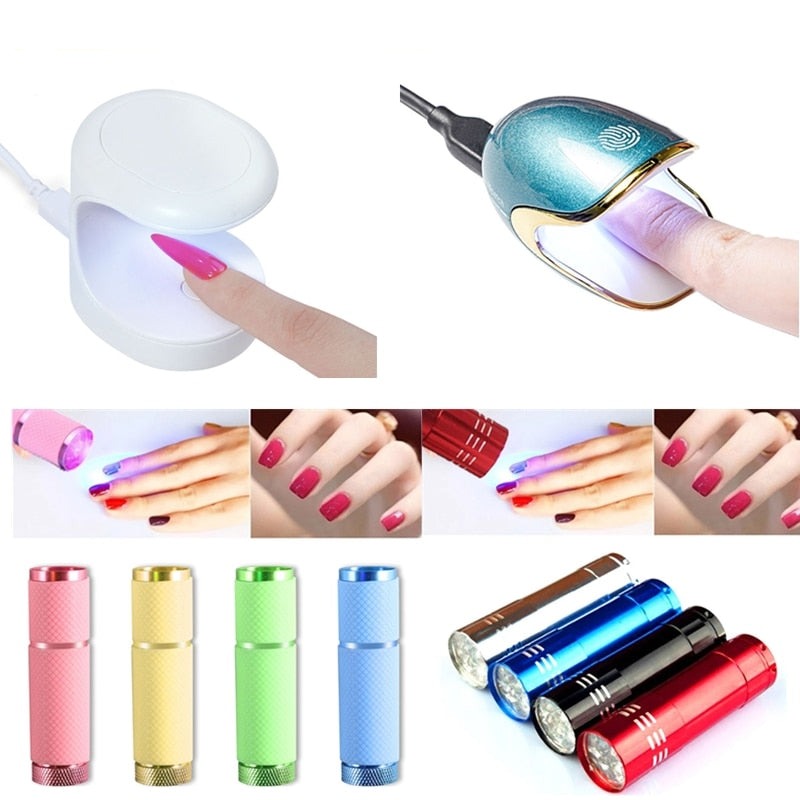 Gel Curing Lamp Nail Polish Cure Light Mini Fast Nail Dryer