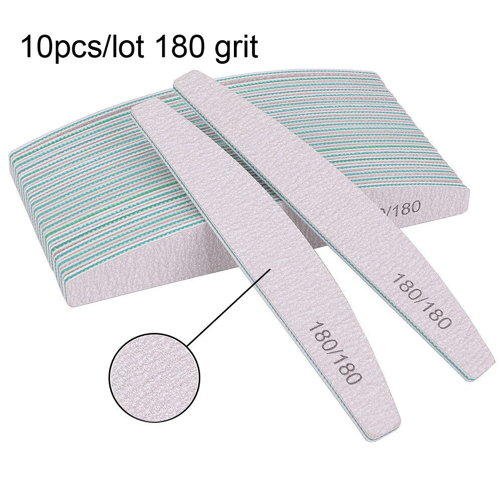 3/5/10Pcs Nail File Sandpaper Strong Thick Nail Files Buffer